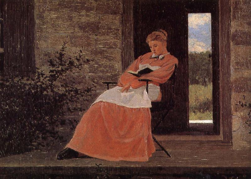 Winslow Homer Girls in reading Norge oil painting art